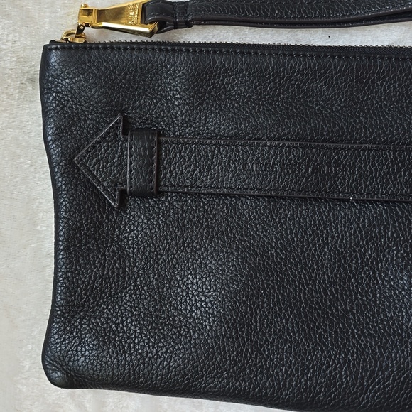 Aimee Kestenberg black leather wristlet clutch - Picture 5 of 10